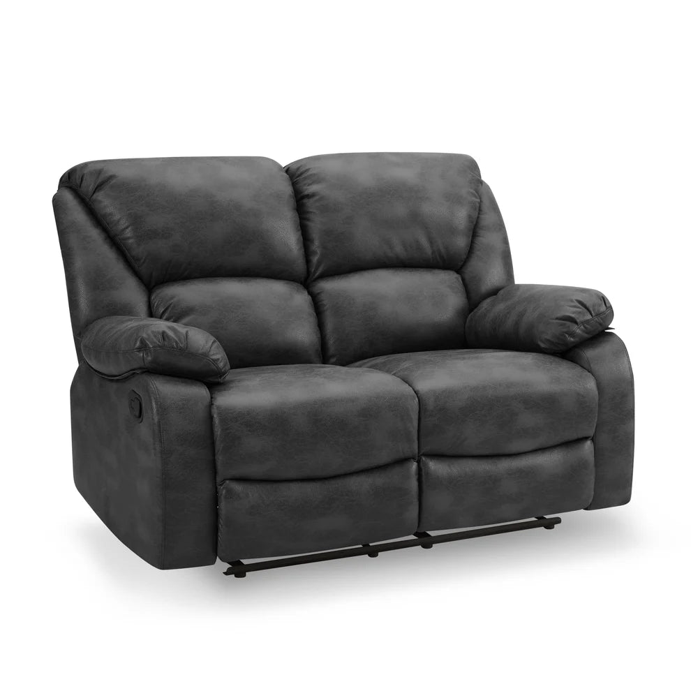 Enoch Faux LeatherFabric 2- Seater Manual Recliner Sofa