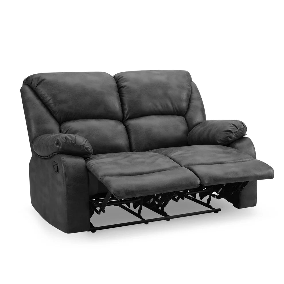 Enoch Faux LeatherFabric 2- Seater Manual Recliner Sofa