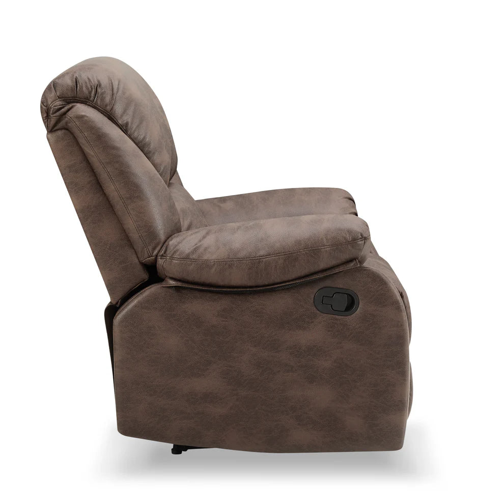 Enoch Faux Leather Fabric 1- Seater Manual Recliner