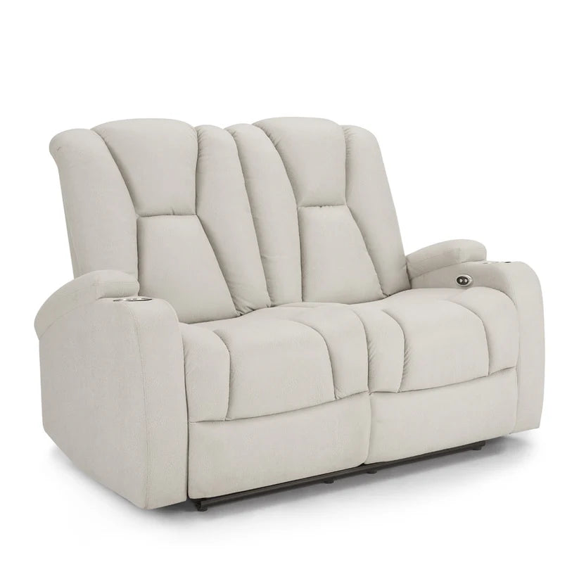 Hannah Air Leather 2-Seater Electric Recliner