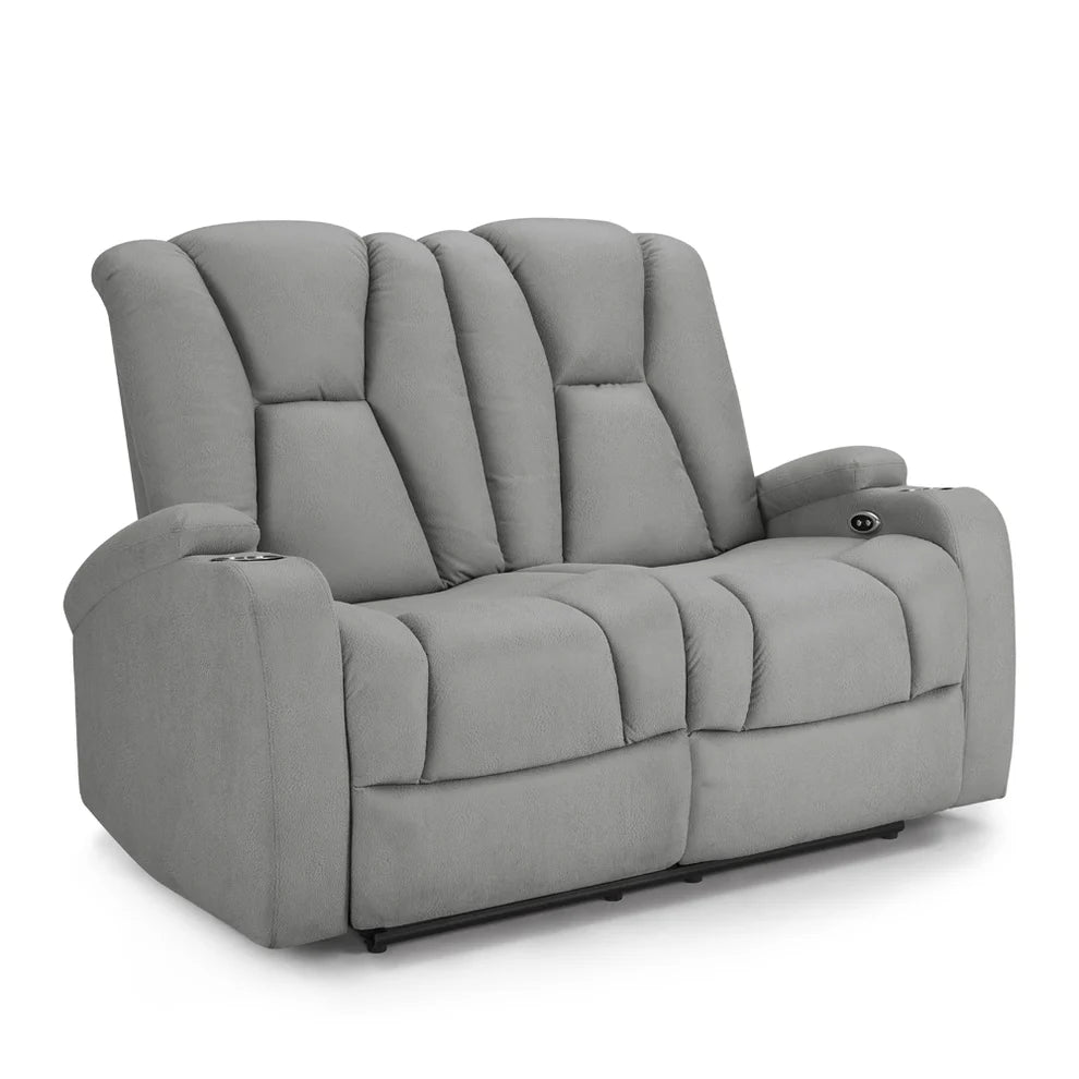 Hannah Air Leather 2-Seater Electric Recliner