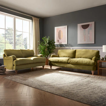 Mason Velvet Fabric 2+3 Seater Sofa