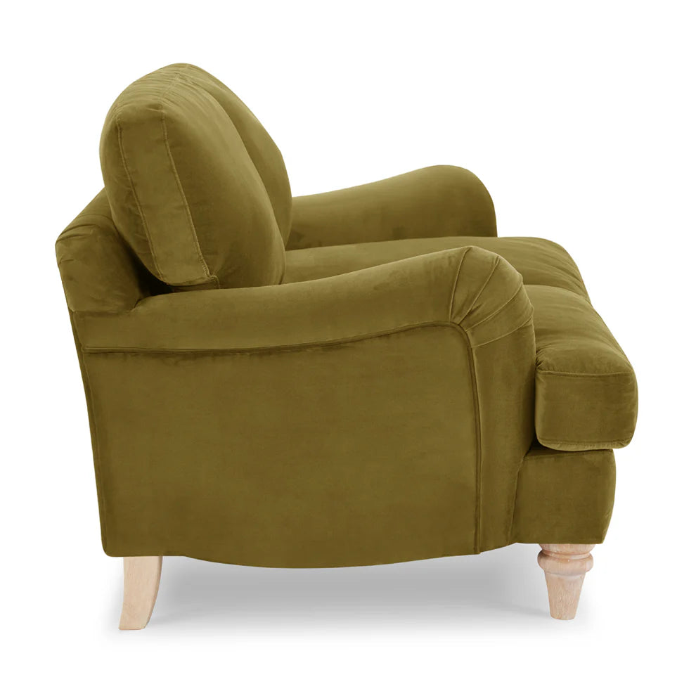 Mason Velvet Fabric 2 Seater Sofa