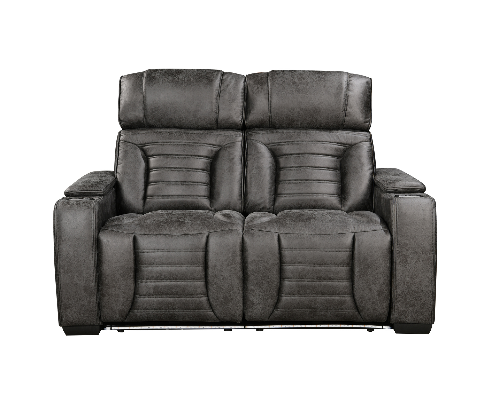 Zenith 2 Seater Electric Recliner with Multi LED lights and USB port and Cupholders