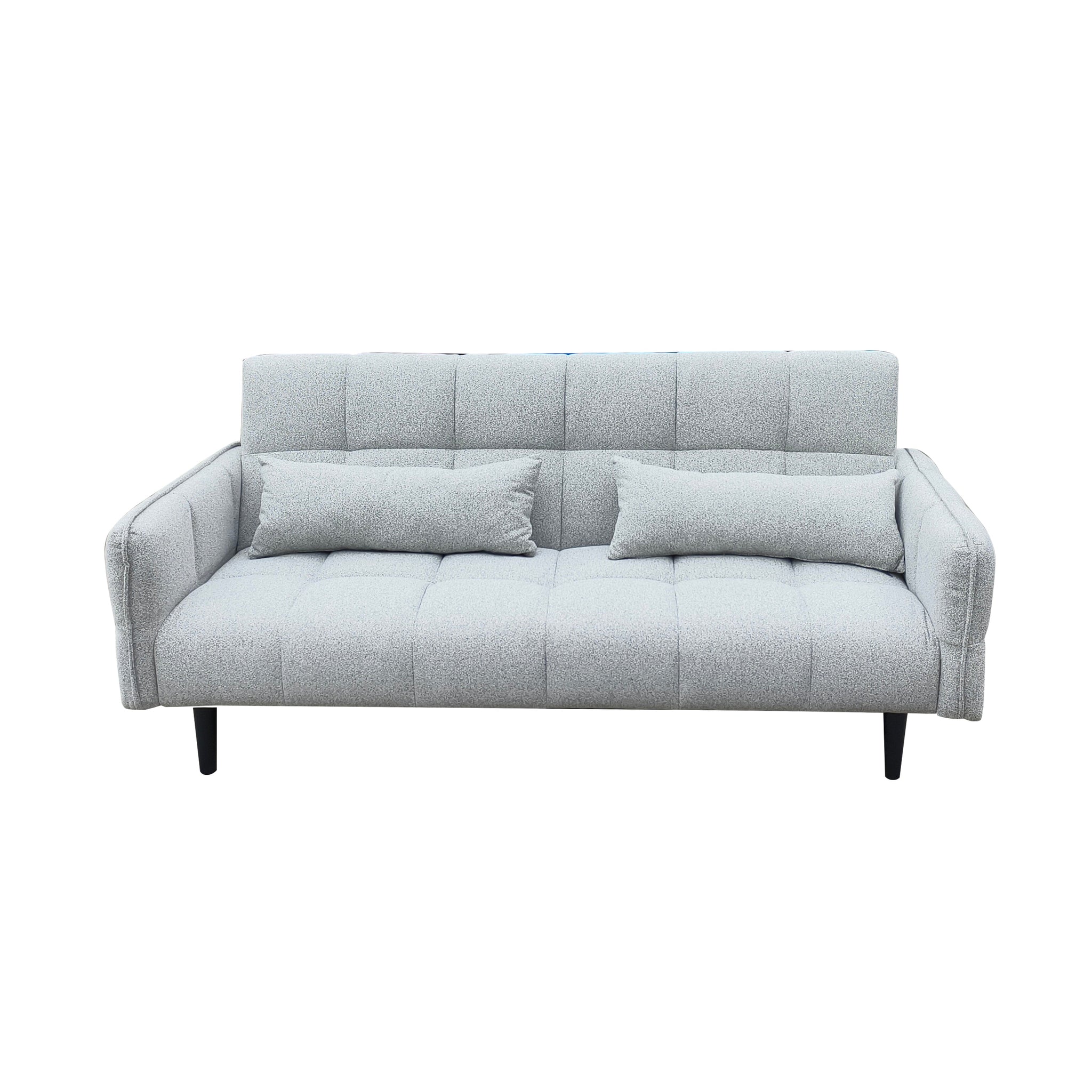 Kivo 3 seater Click Clack Sofa bed Silver