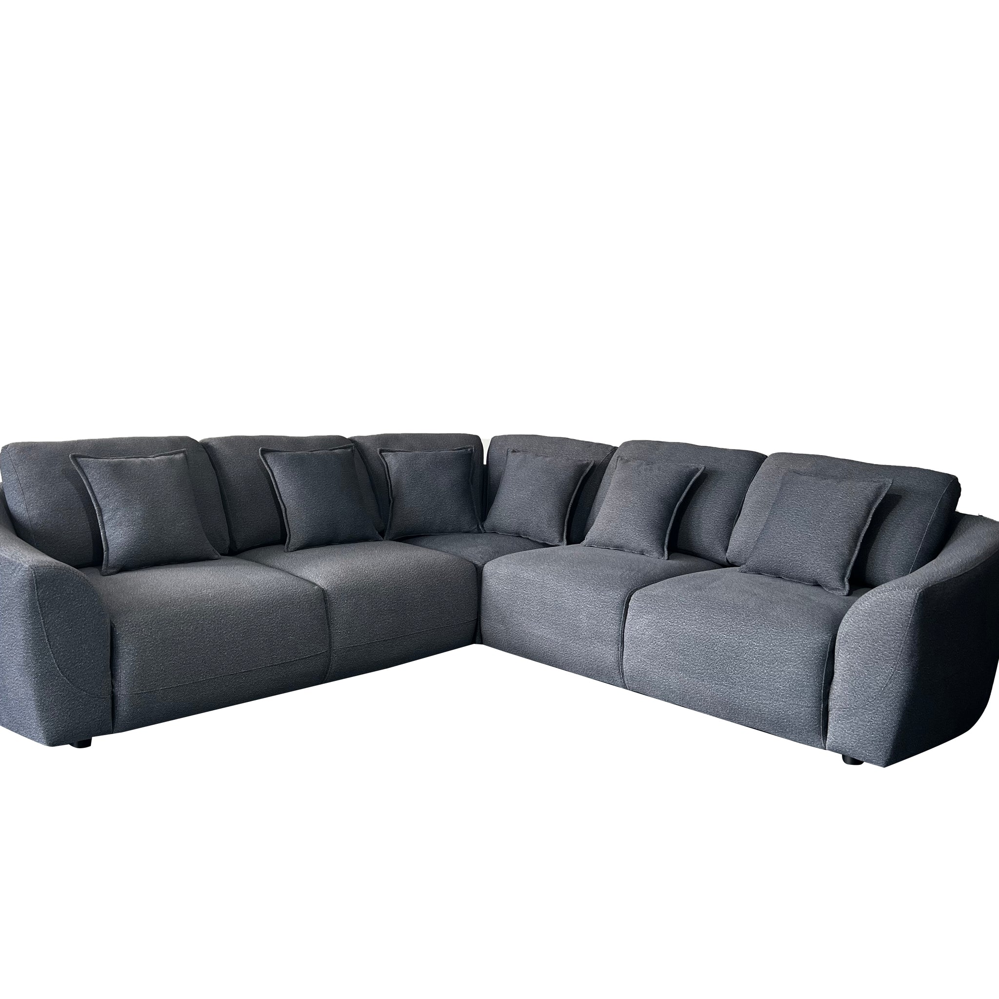 Sable 5 Seater Modular Corner Grey