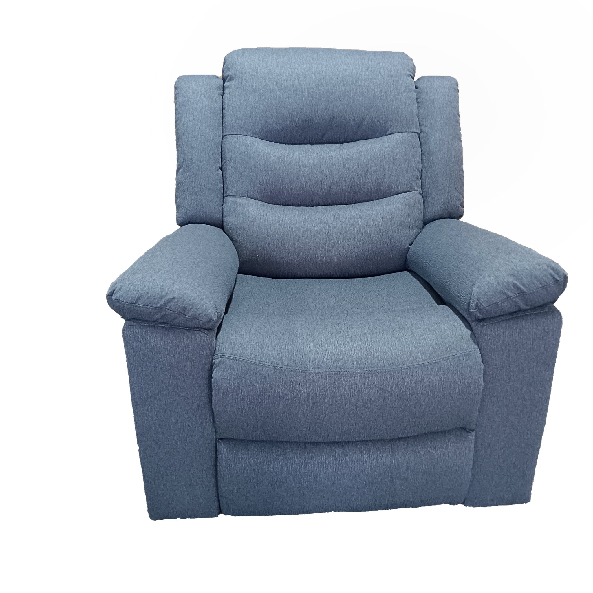 Delano 1 Seater Manual Recliner Anti Scratch Leather Grey