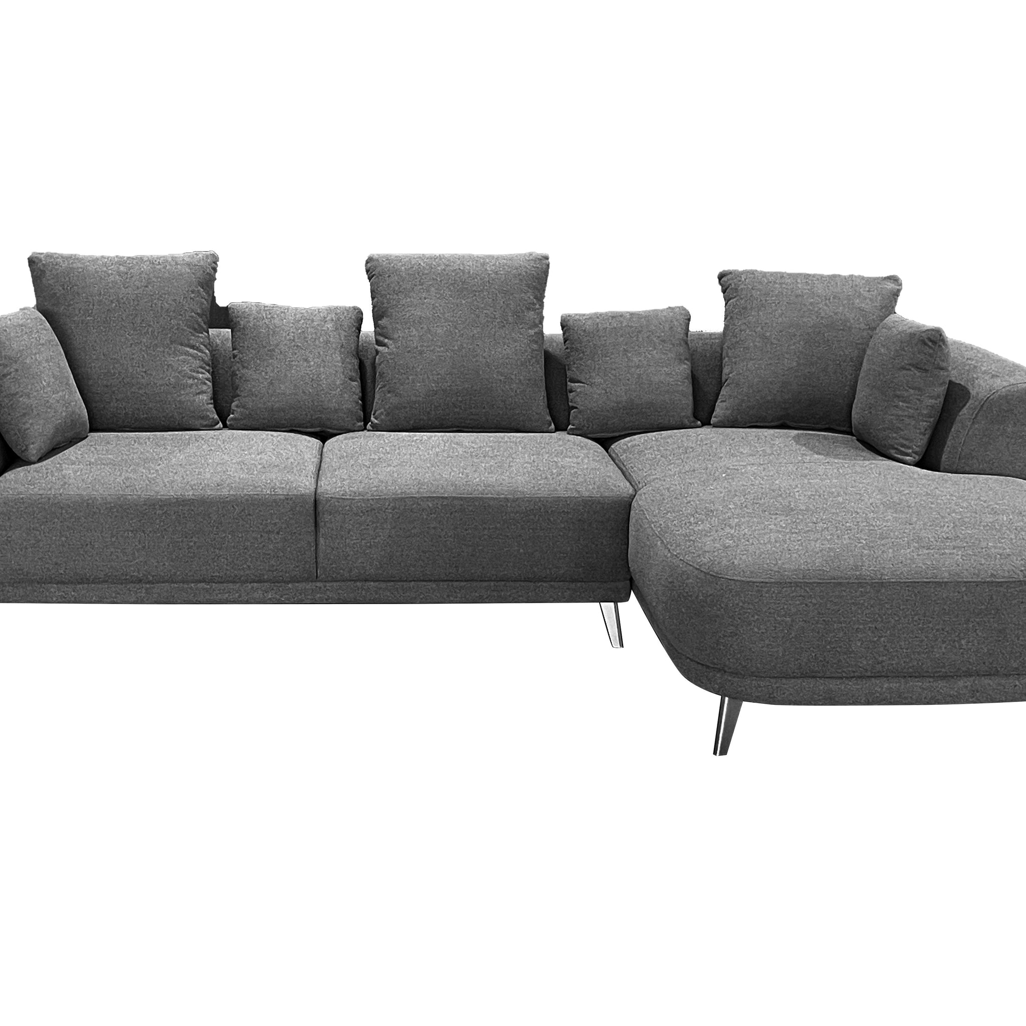 Arvella Right Hand Corner Sofa with Chase Grey