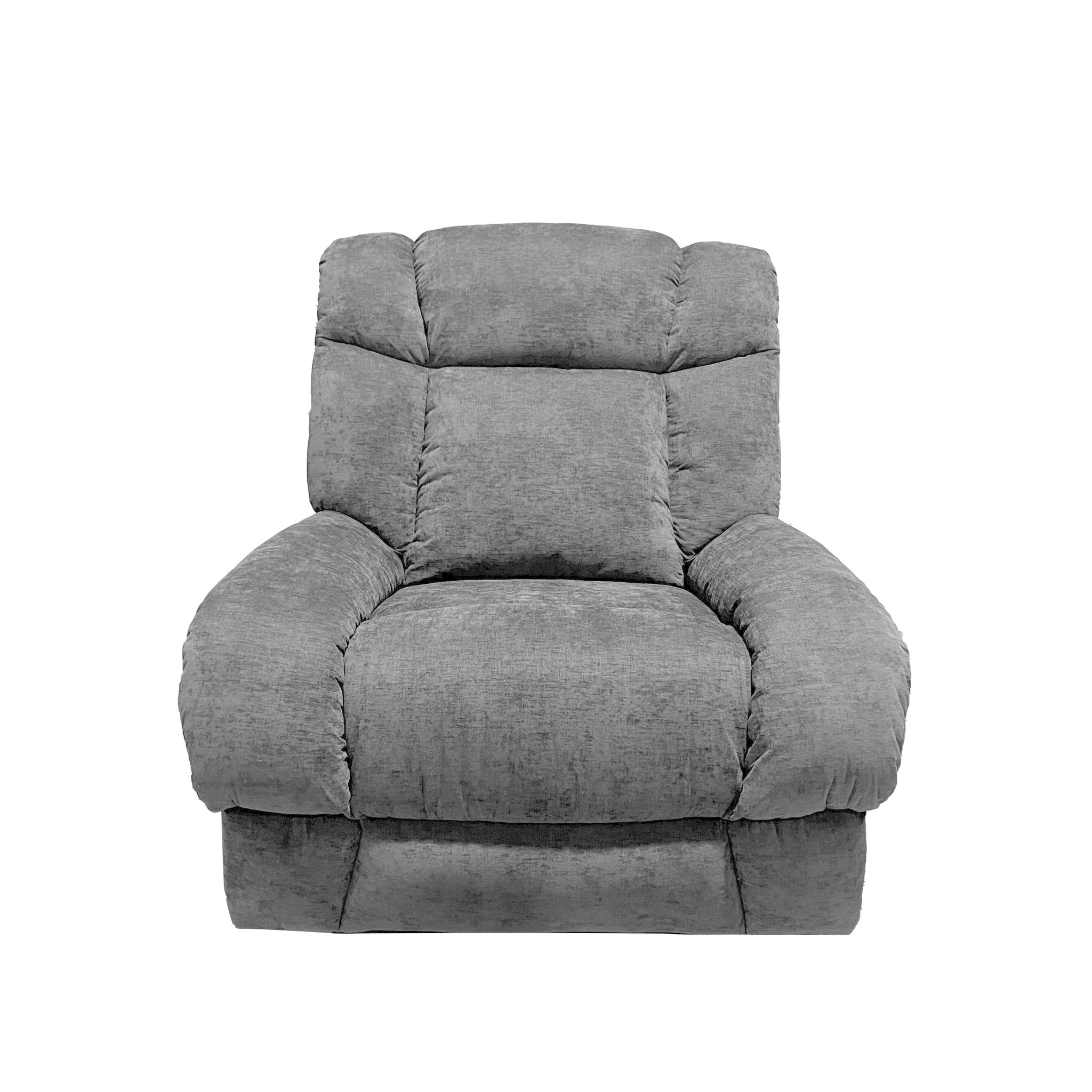 Marlow Fabric 1 Seater Electric Recliner Set Silver