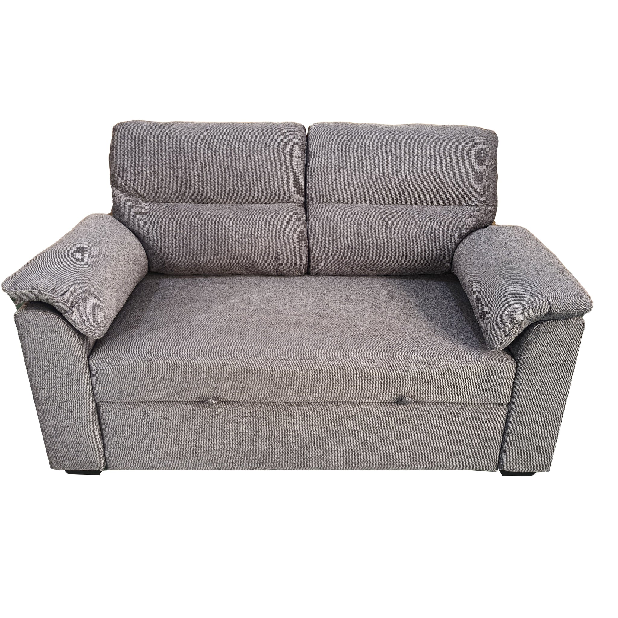 Milo 2 seater pull out sofa bed With Folded Back Grey