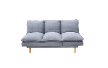 Retro 3 seater Click Clack sofa bed Grey
