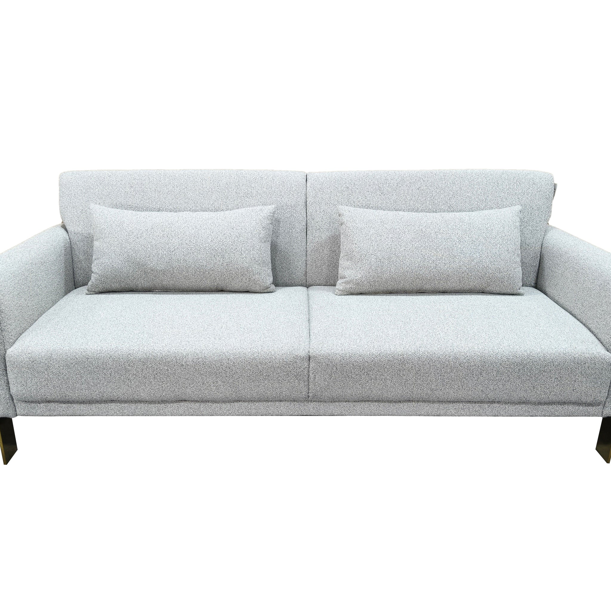 Aluna Click Clack 3 seater sofa Bed Silver
