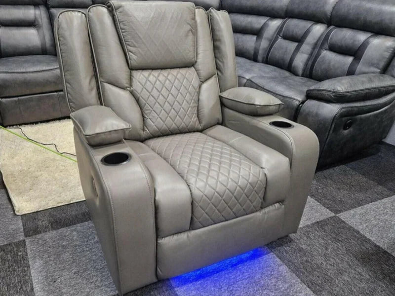 Orlando Electric Recliner Armchair Air Leather