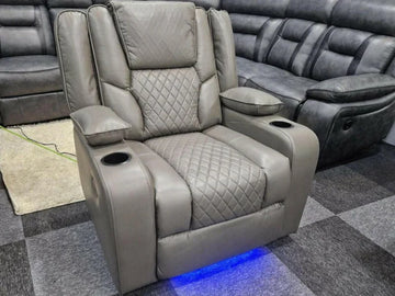 Orlando Electric Recliner Armchair Air Leather