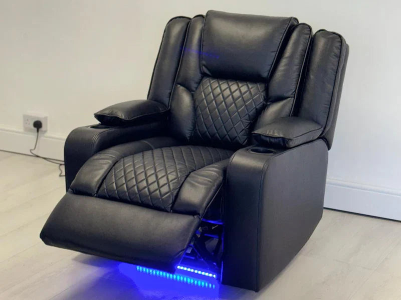 Orlando Electric Recliner Armchair Air Leather