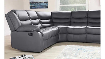 Roma Leather Reclining Corner Tray