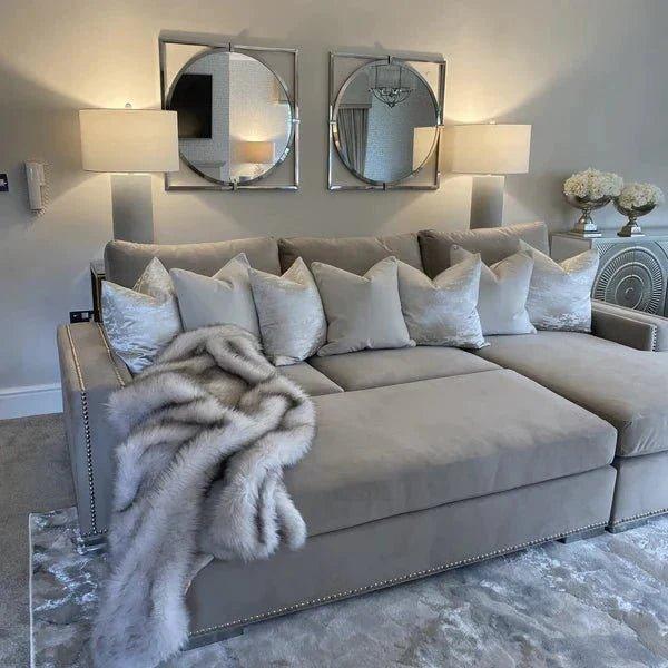 Olivia Medium Corner Sofa Bed Bundle
